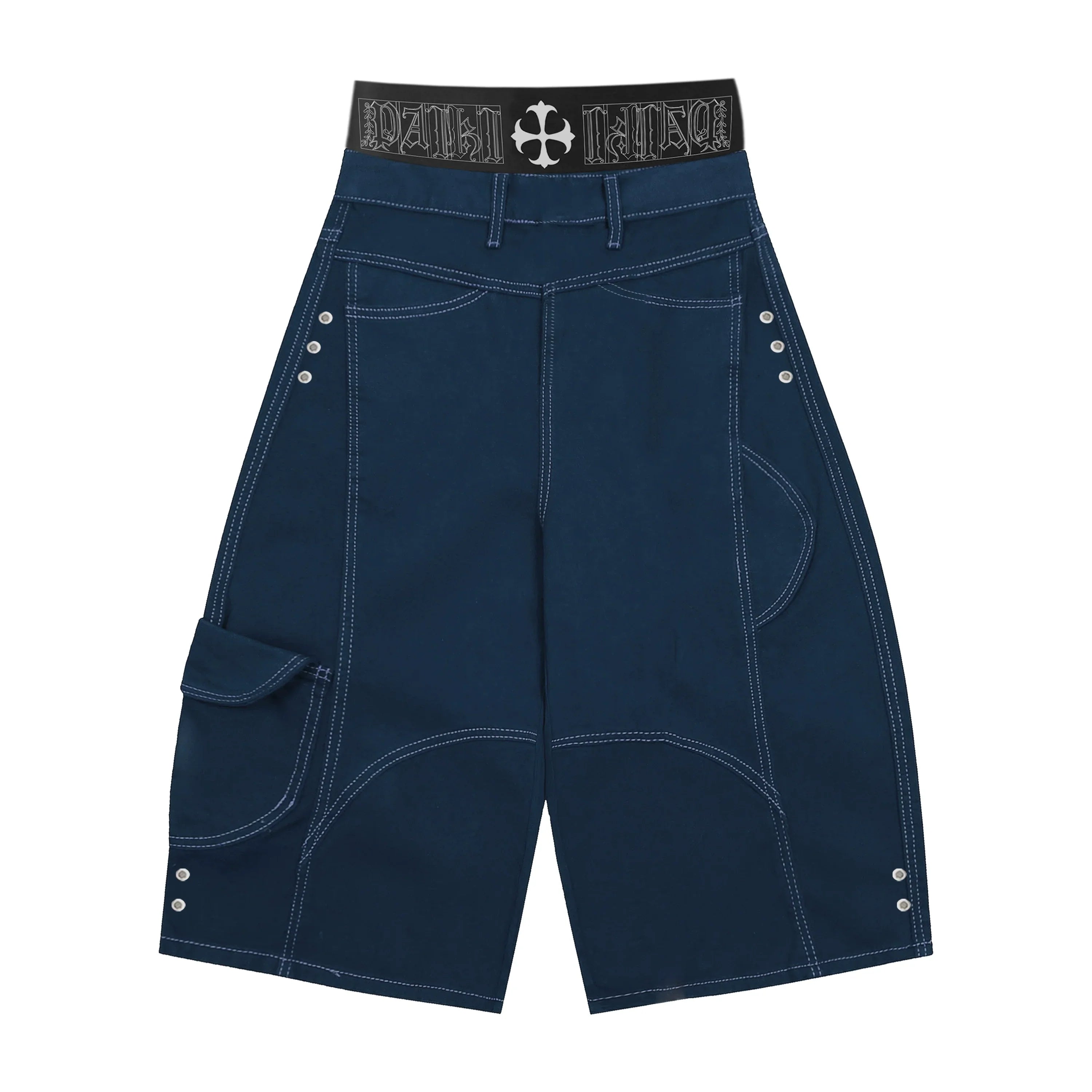 Deconstructed Contrast Multi Pocket Short