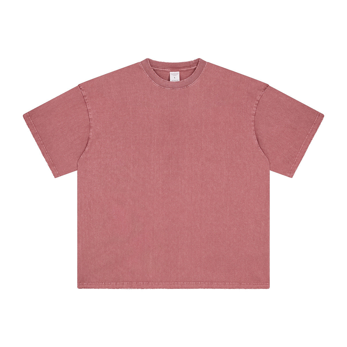 Washed Dyed Oversize Damage Short-sleeve T-shirt & Short Sweatpants Setup