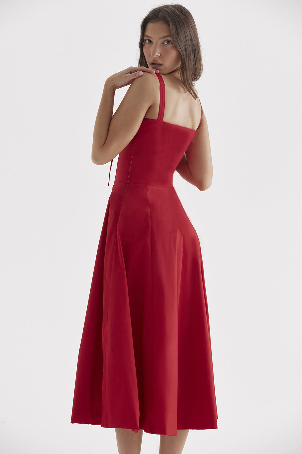 Prom Specials - Temperament solid color Slip Dress