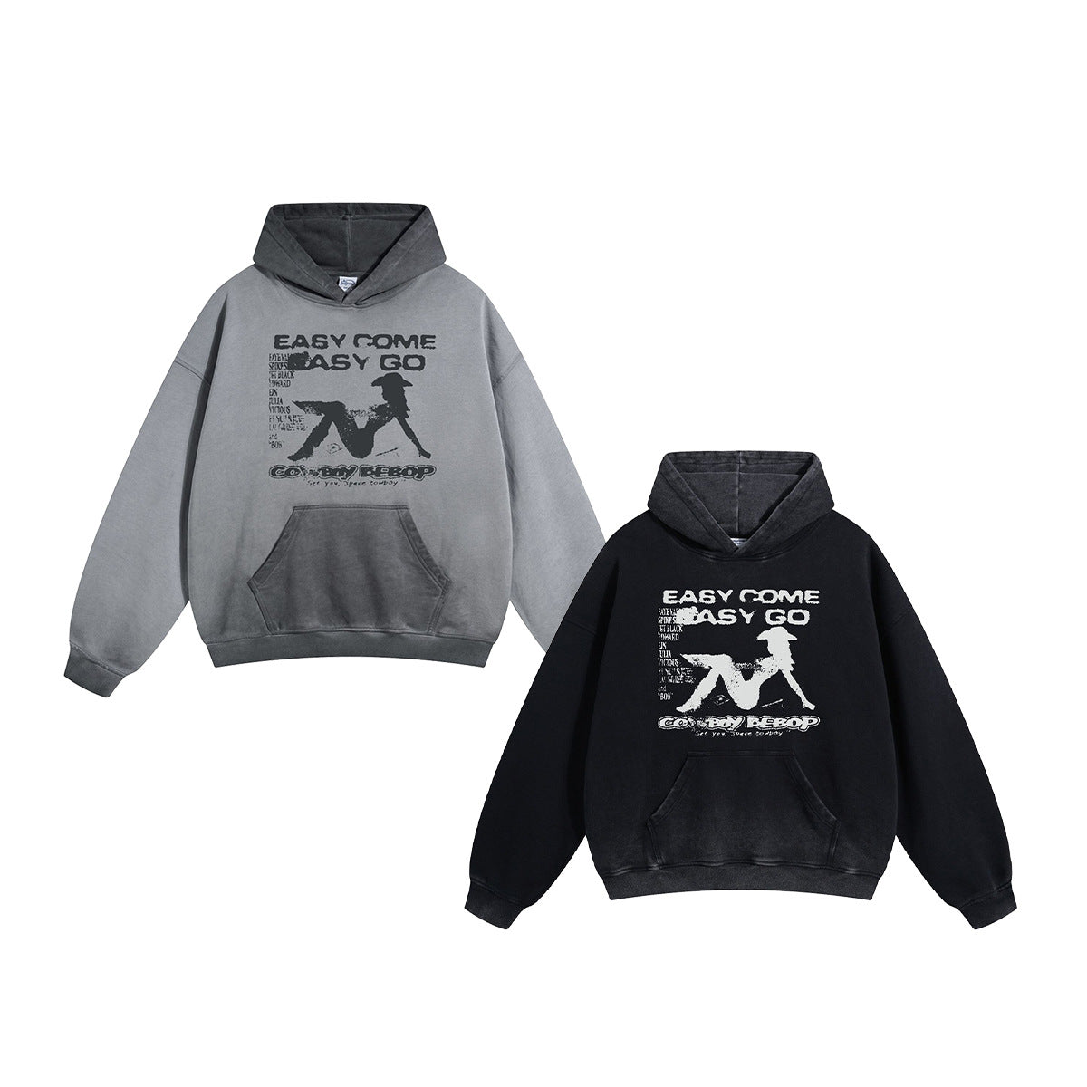 Oversize Print Hoodie