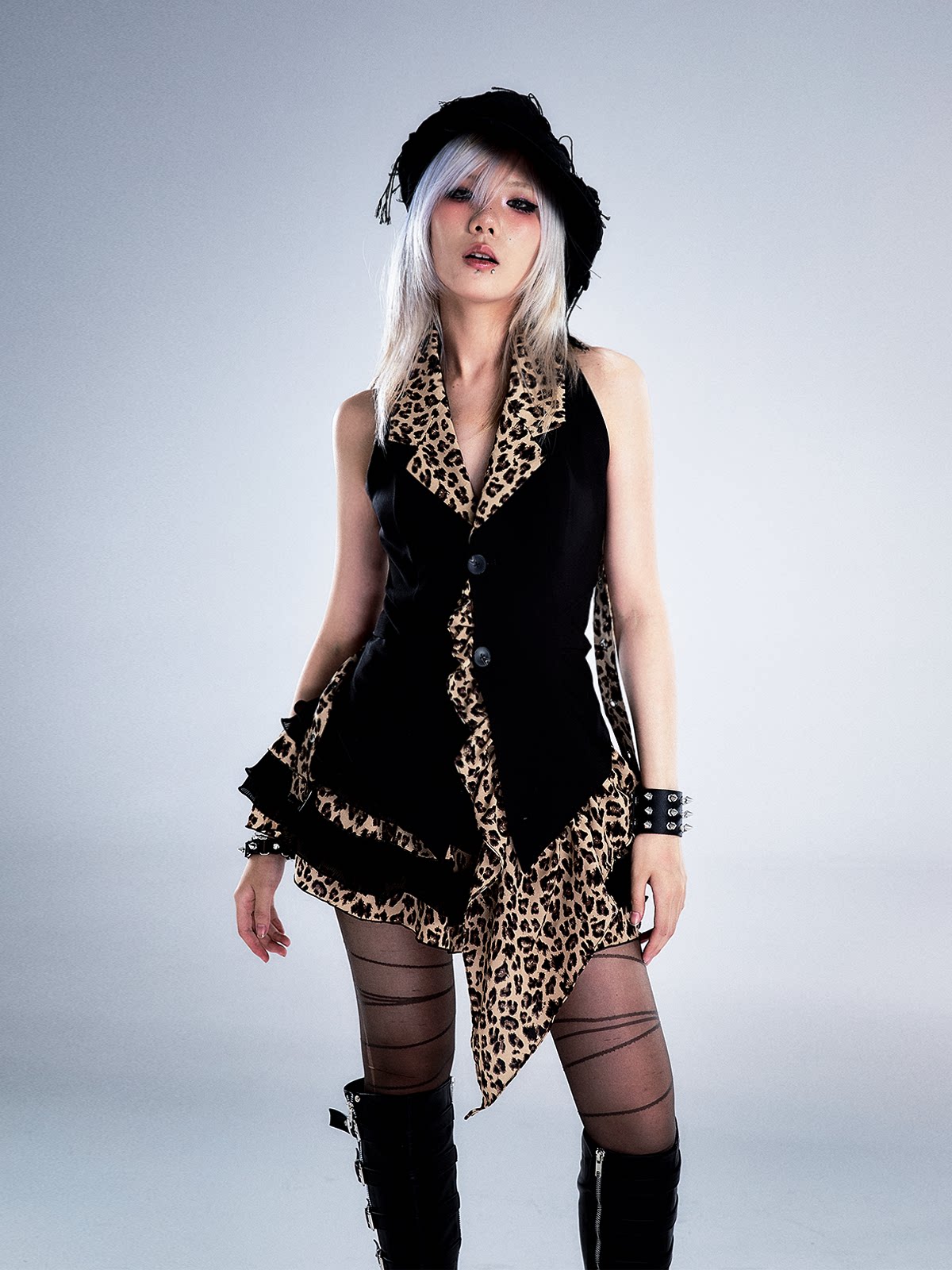 Leopard Print Halter Vest