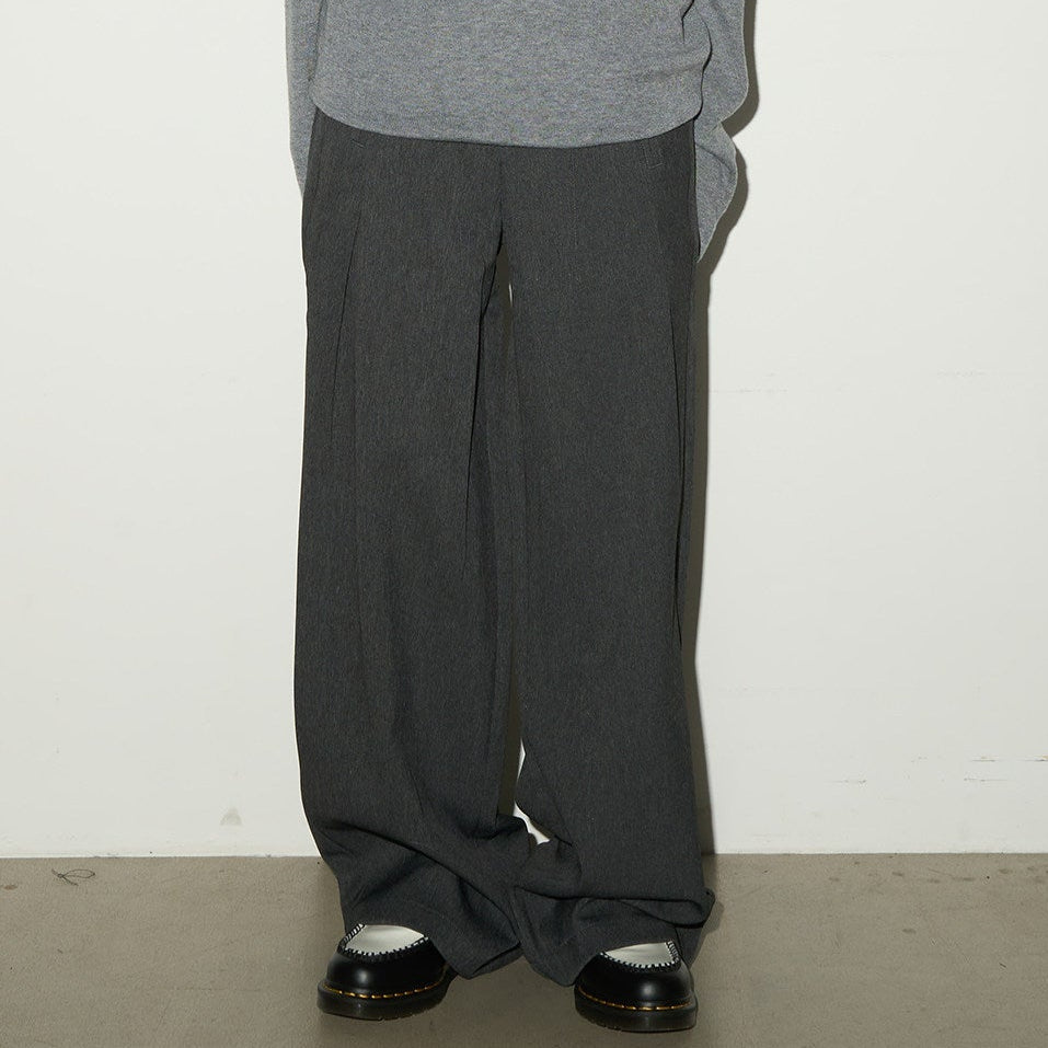 Pleats Wide Leg Pants