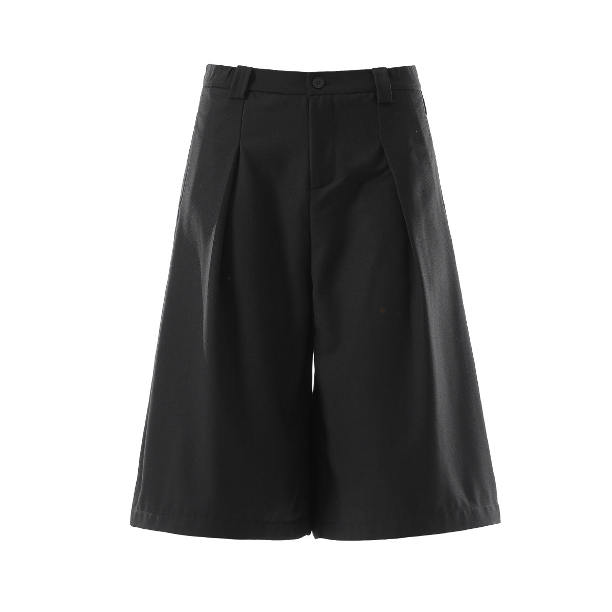 Drape Pleats Cropped Jort