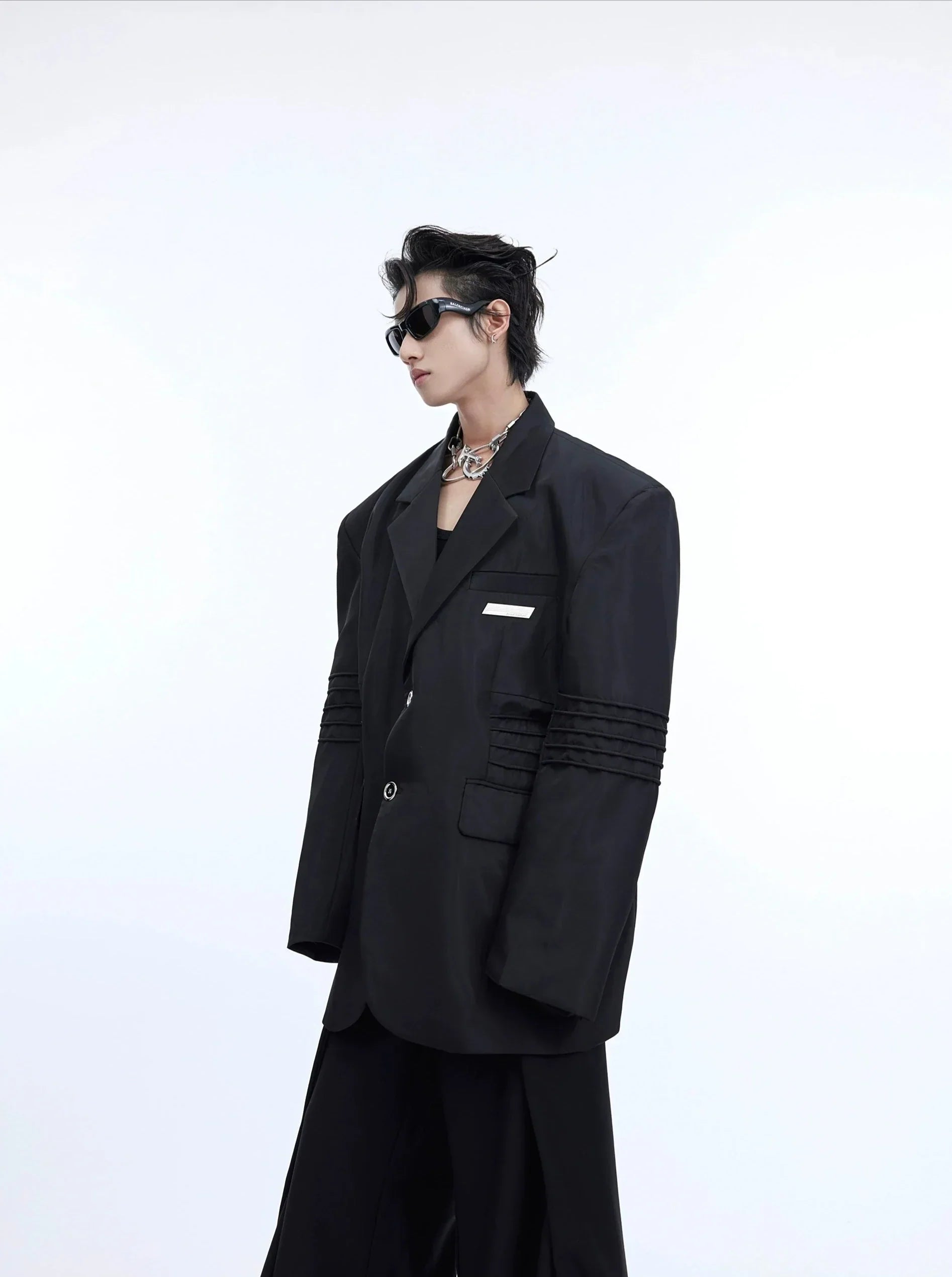 Oversize Pleats Tailored Jacket