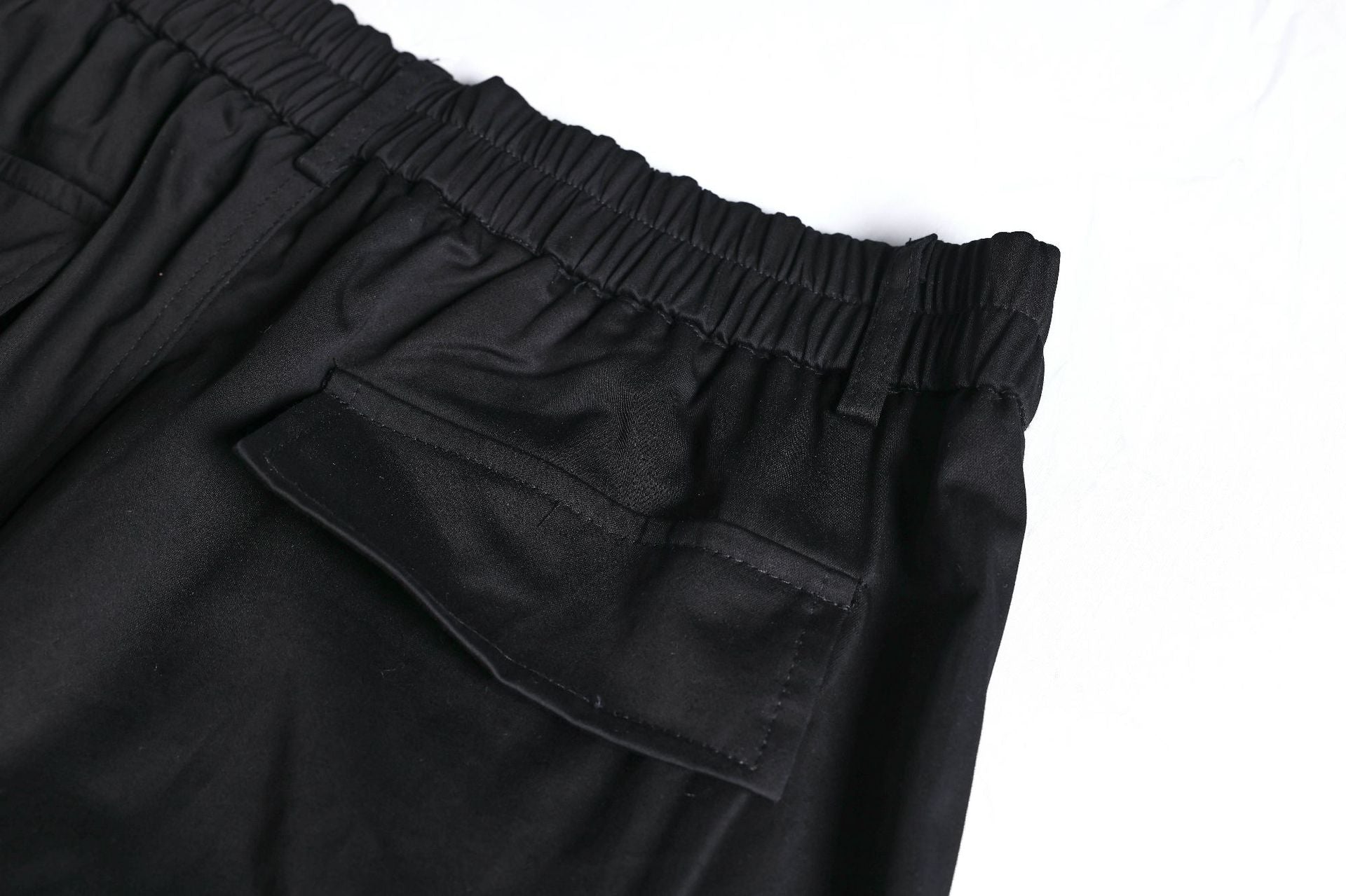 Multi Pocket Letter Print Straight Cargo Pants