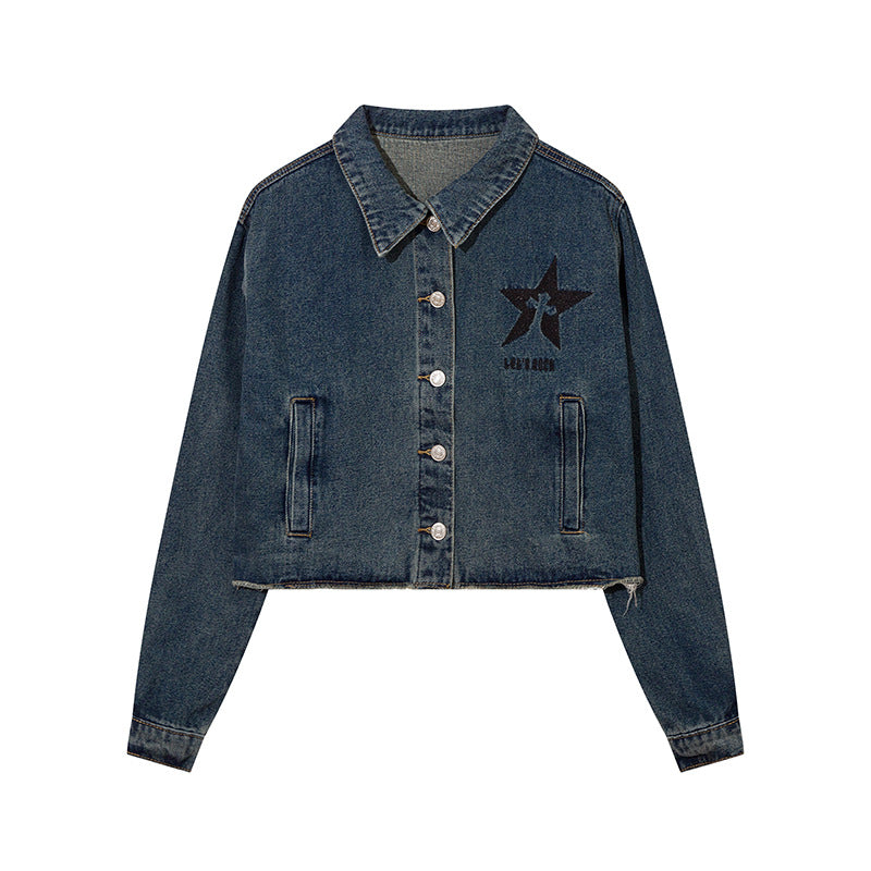 Chaqueta vaquera bordada Let's Rock