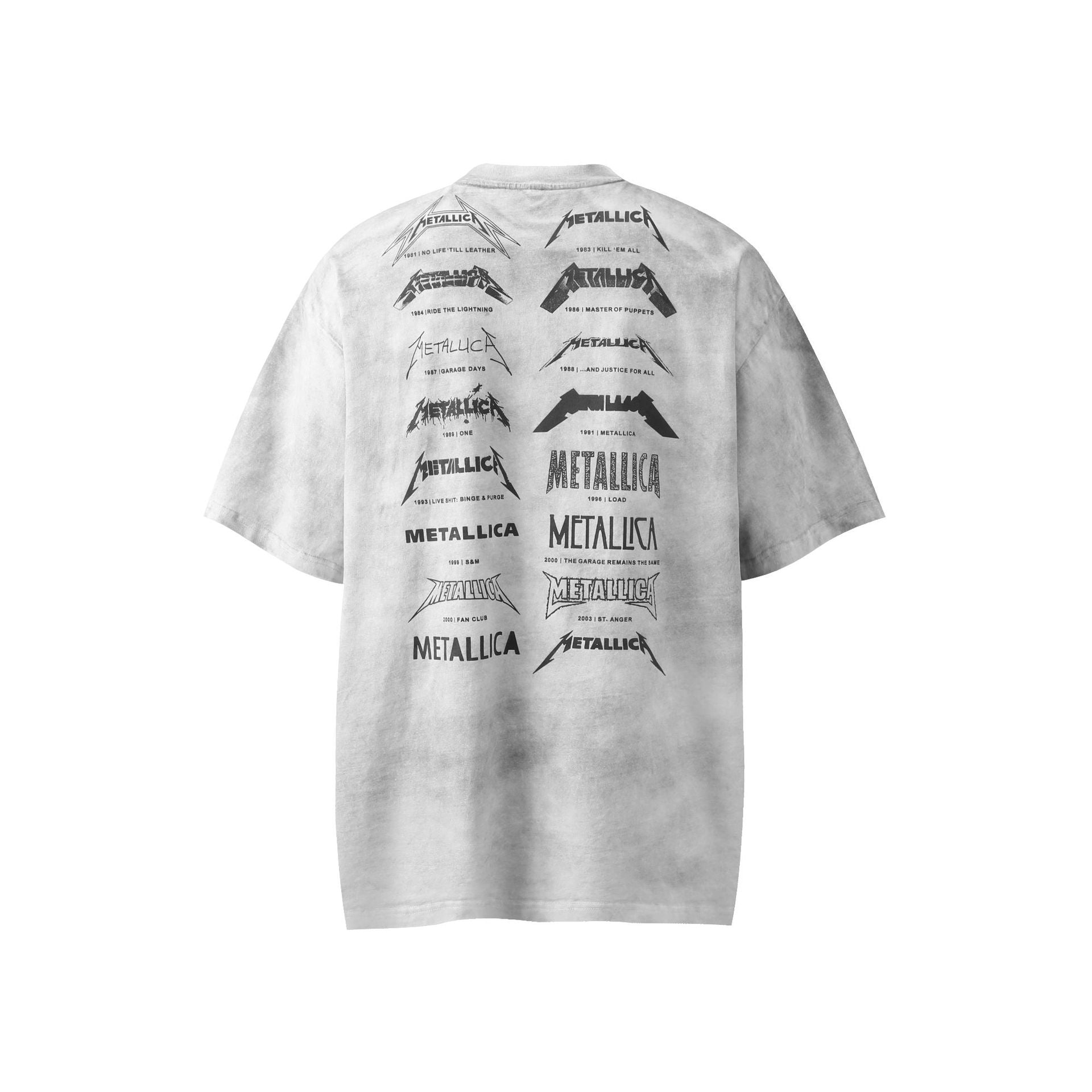 Graphic Print Stain Damage Oversize Short Sleeve T-Shirt