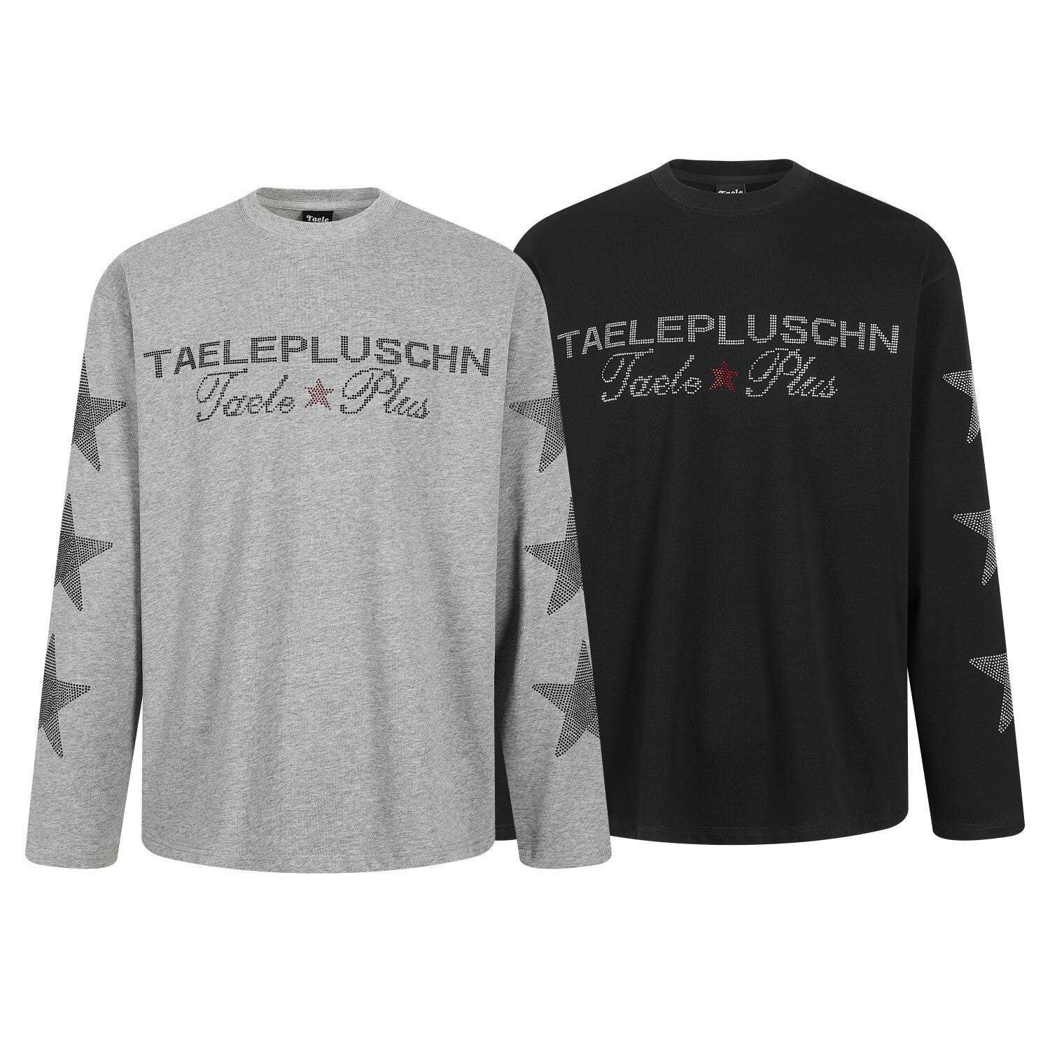 Star Rhinestone Letter Long Sleeve T-Shirt