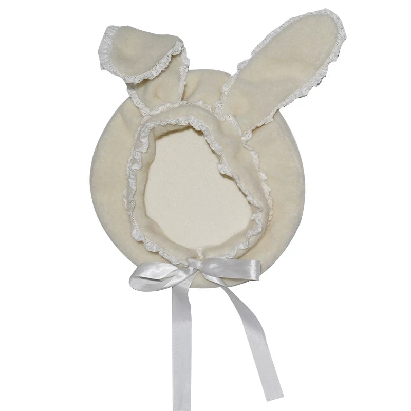 Wire Bunny Ear Lace Beret Hat