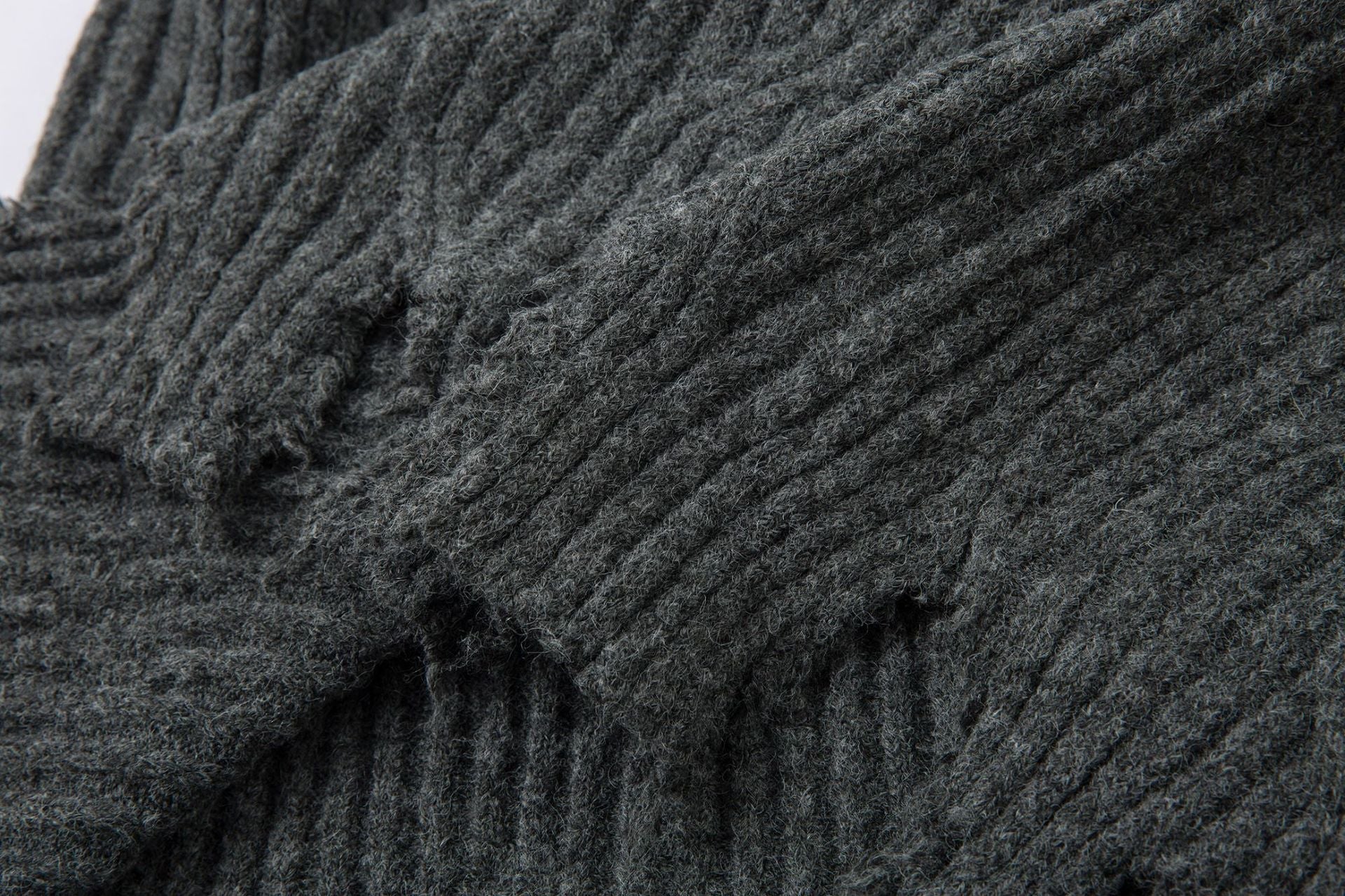Frayed Hem Oversize Knit Sweater