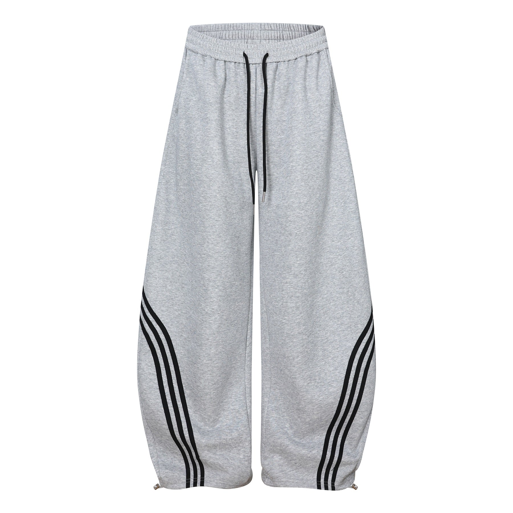Deconstruction Curved Leg Wide Leg Sweatpants