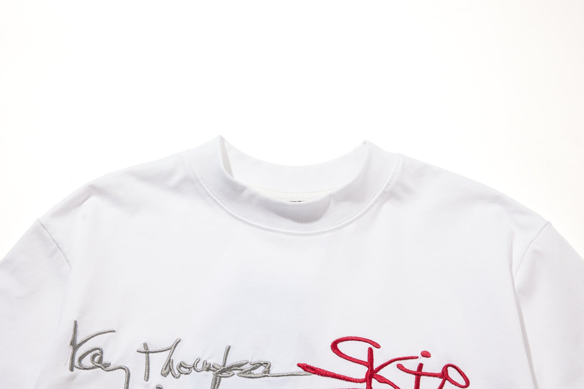 Letter Embroidery Short Sleeve T-Shirt