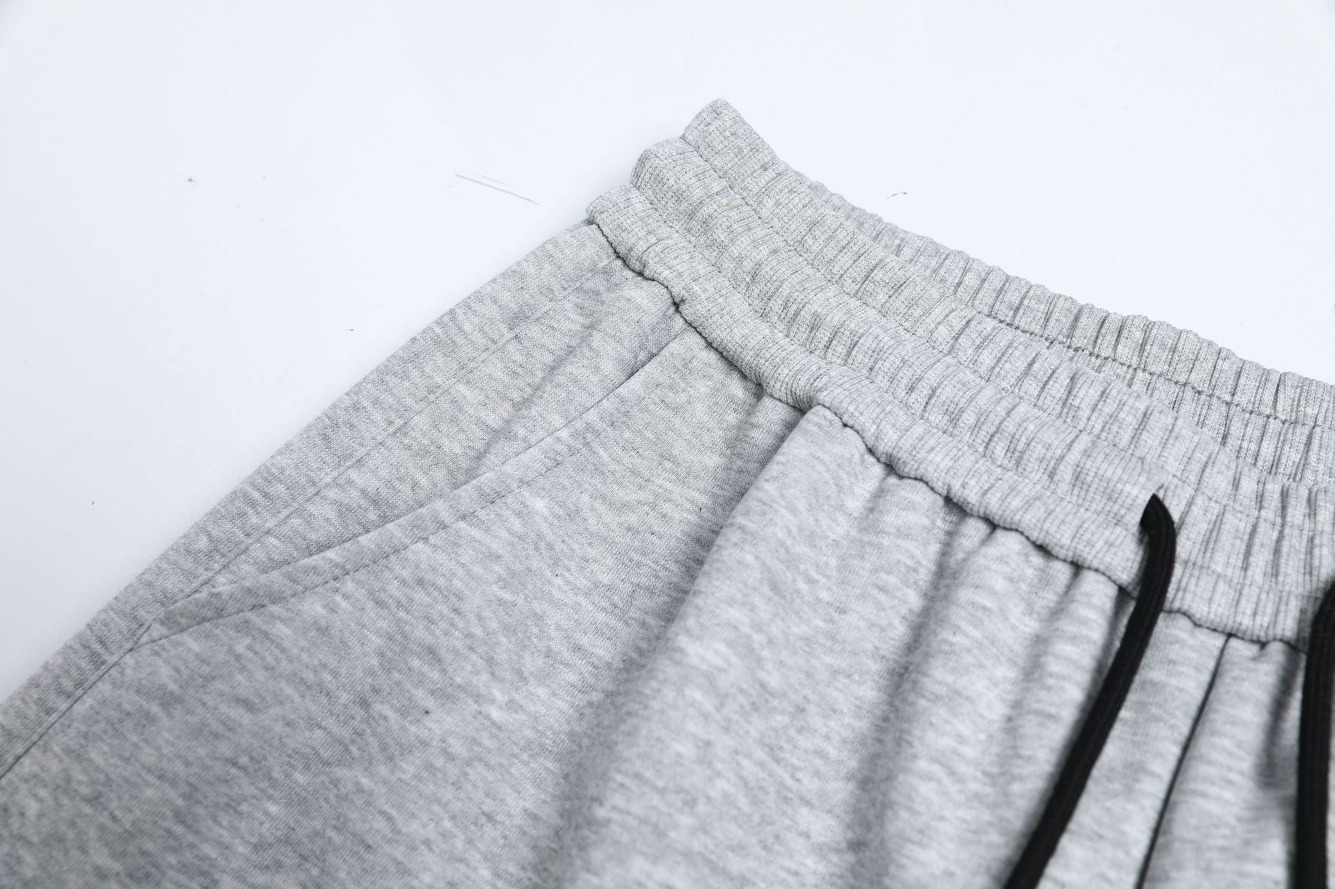Deconstruction Curved Leg Wide Leg Sweatpants