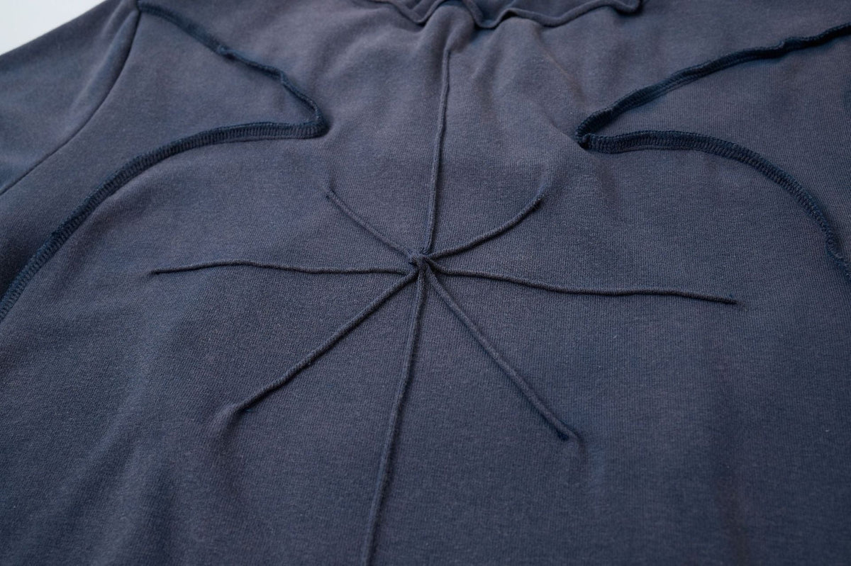 Washed Deconstruction Layered Short Sleeve T-Shirt