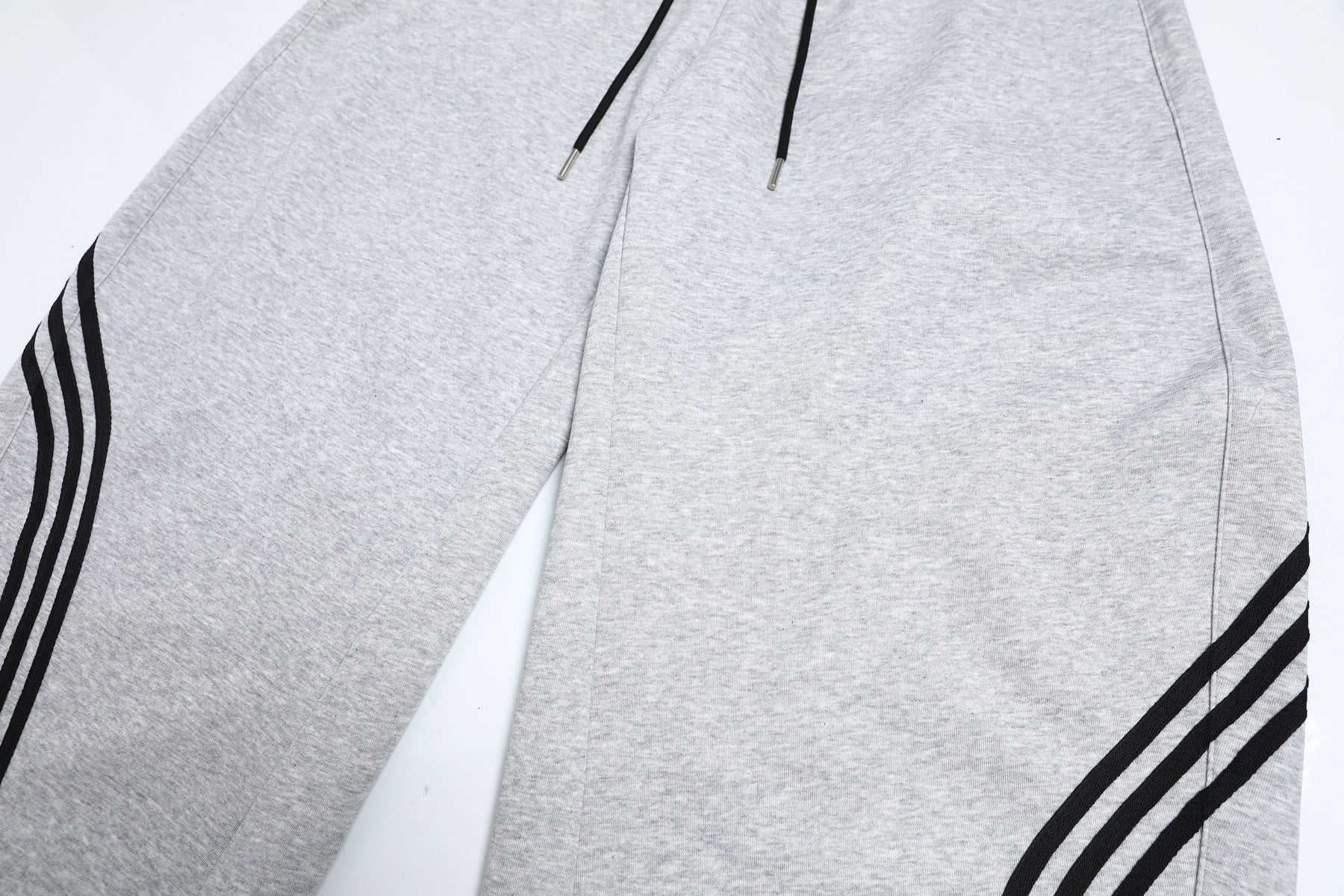 Deconstruction Curved Leg Wide Leg Sweatpants