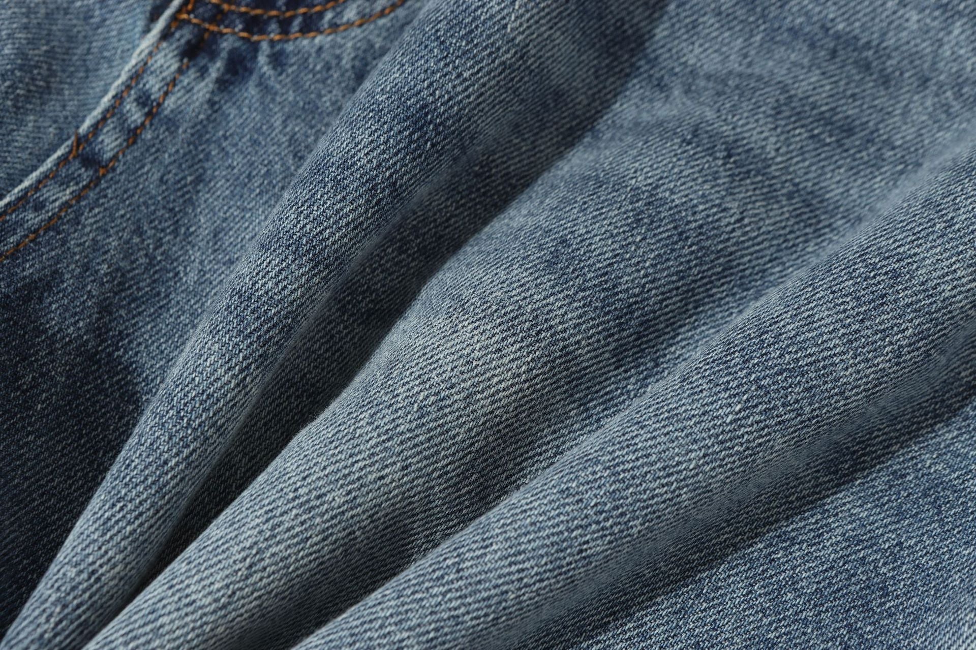 Washed Damage Denim Jort