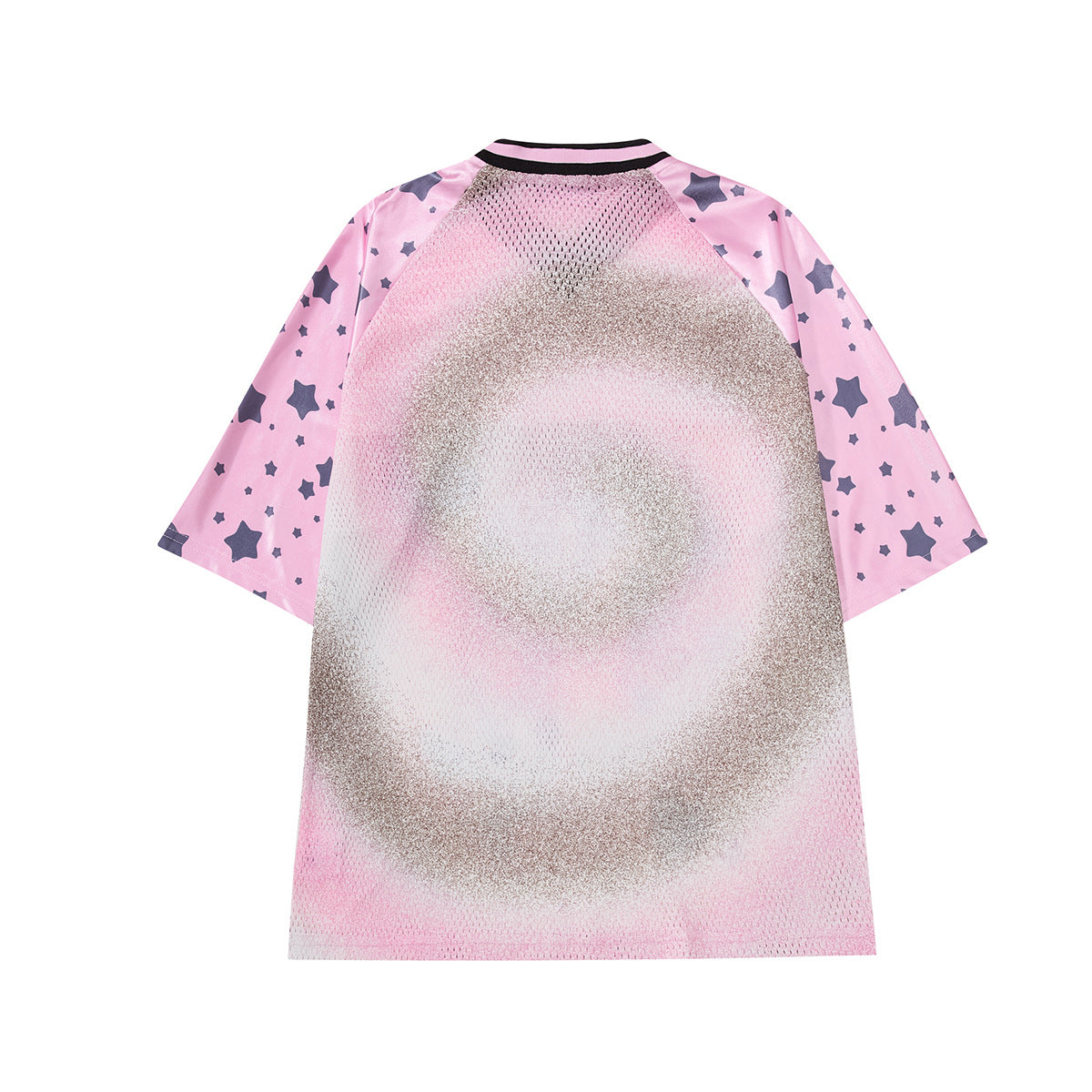 Cartoon Graphic Print V-Neck Short Sleeve T-Shirt