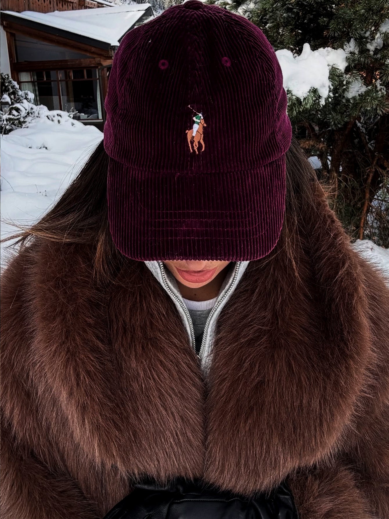 Abrigo de piel de invierno completo