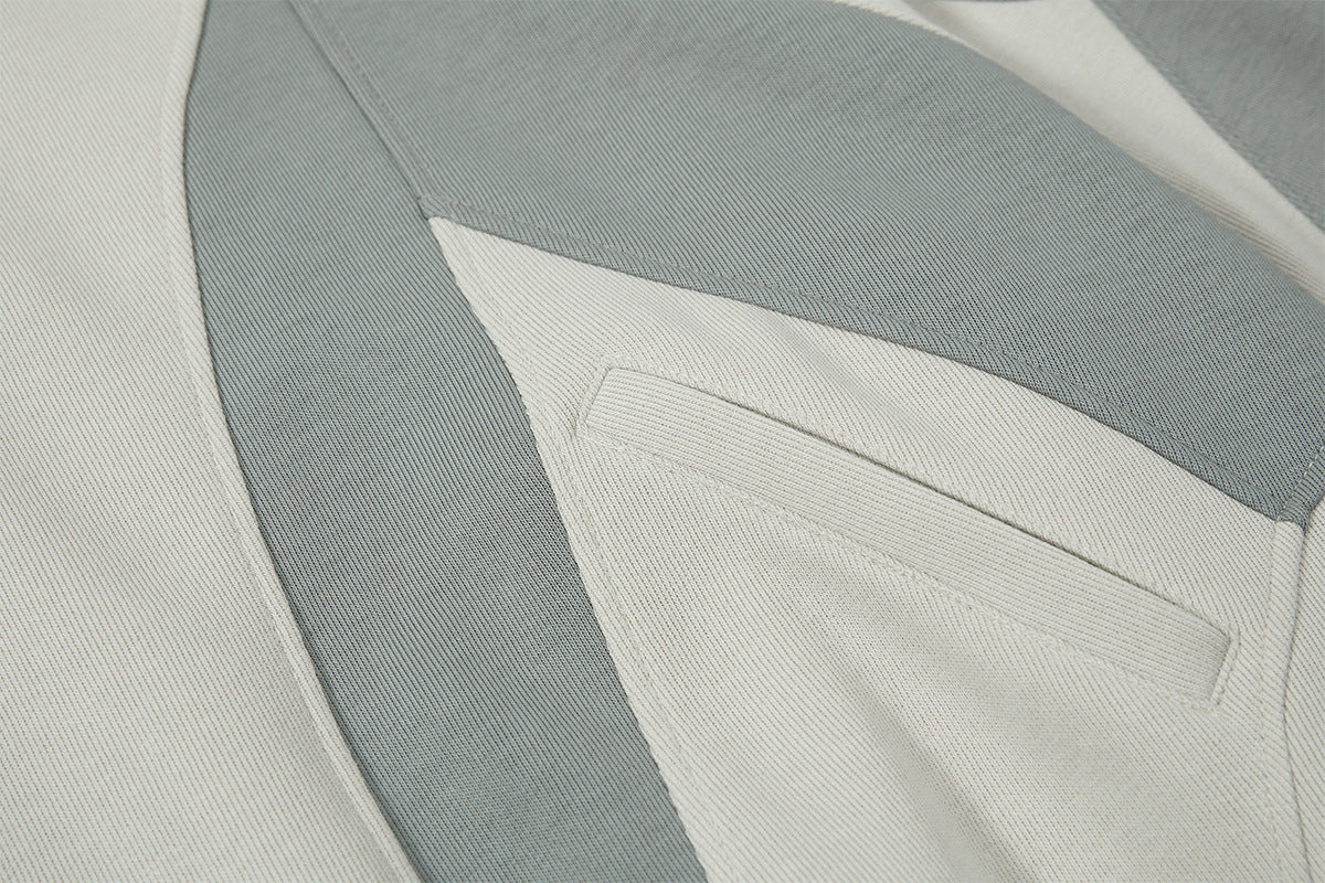 Panel Raglan Design Hoodie