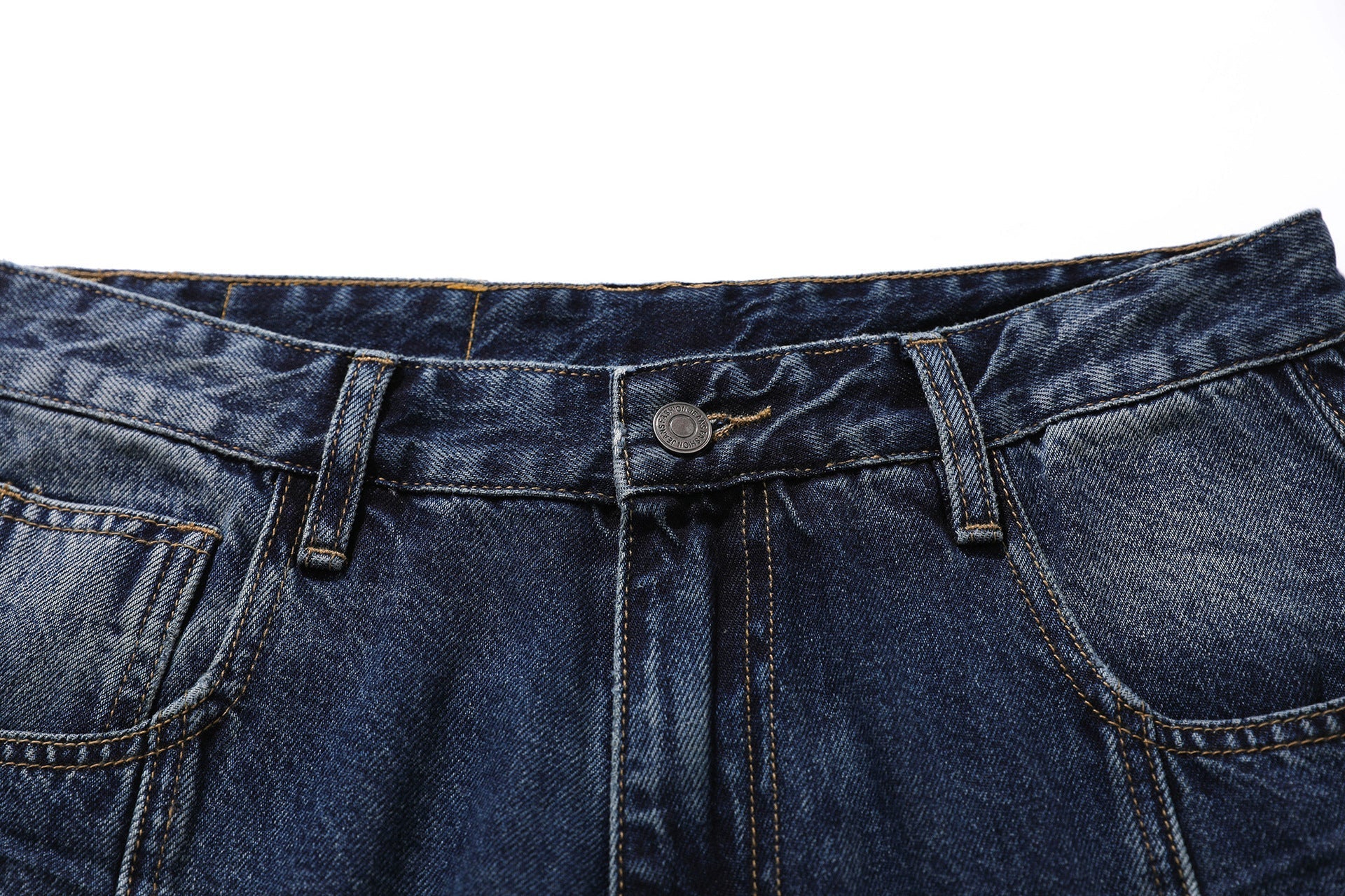 Washed Fade Cropped Denim Jeans