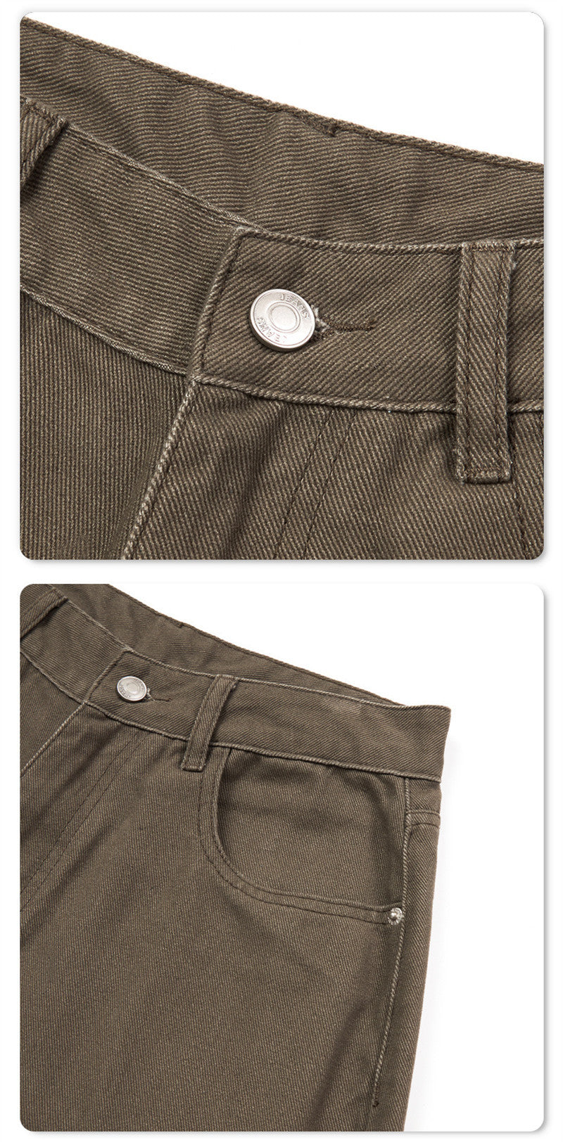 Weit geschnittene Cropped-Hose für Herren