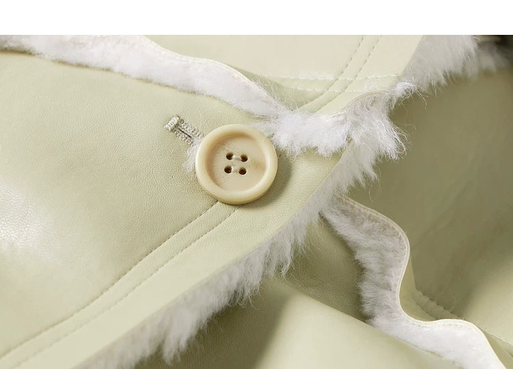 Suede Fur Collar Jacket