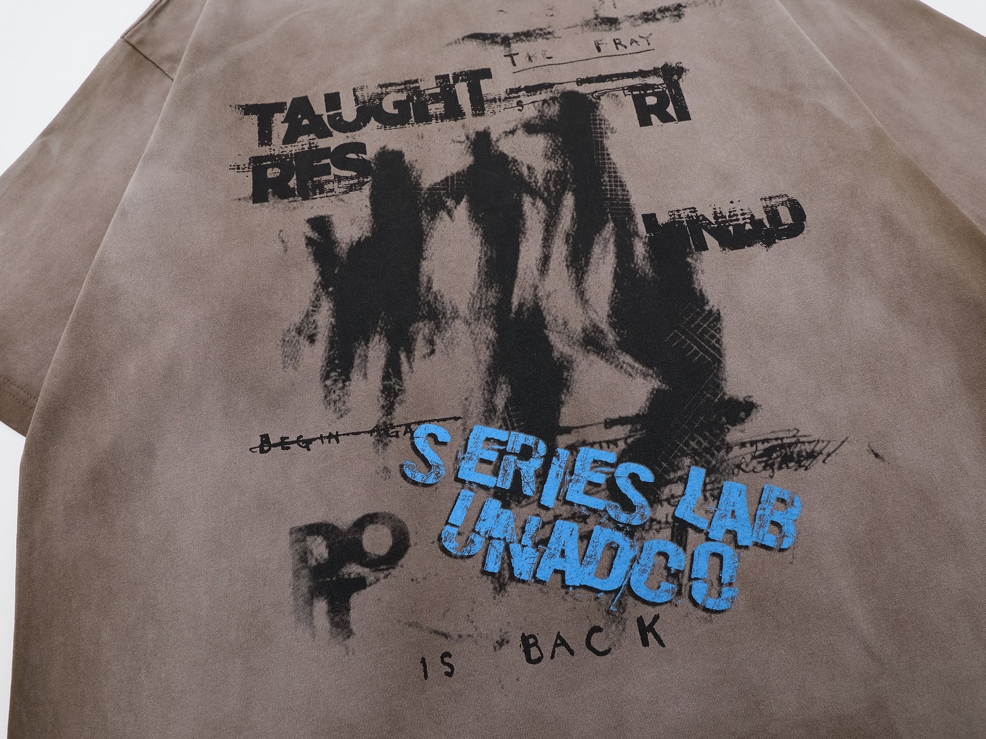 Dark Graffiti Print Short Sleeve T-Shirt