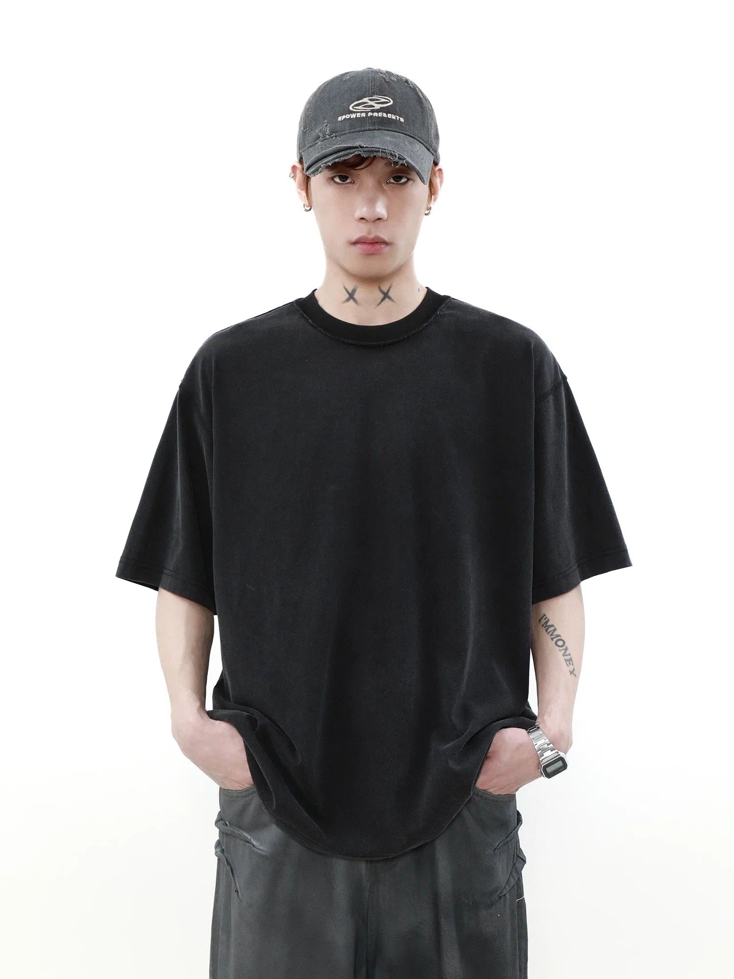 Oversize Round Neck Short Sleeve T-Shirt