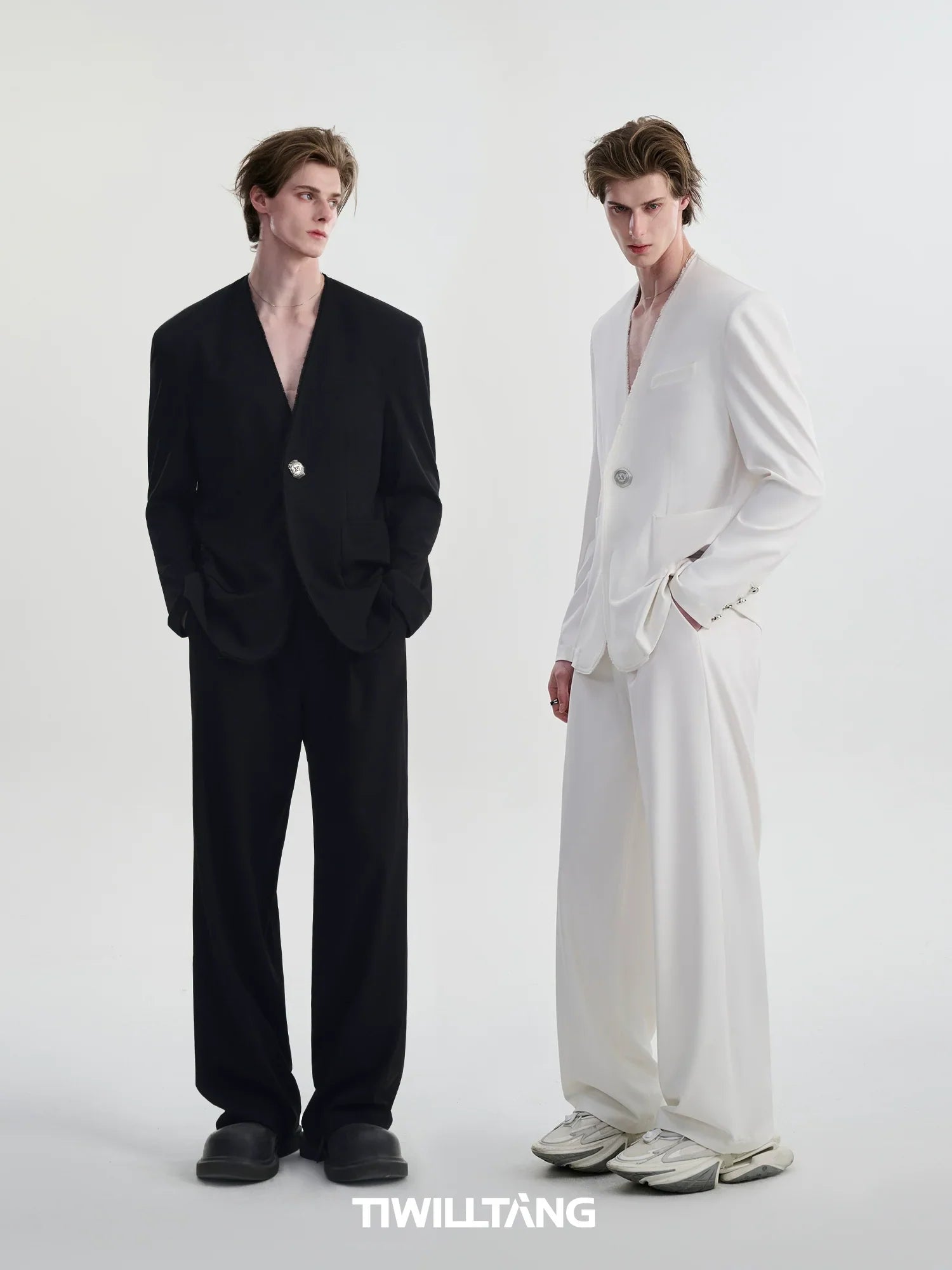 Single Button Tailored Jacket & Tuck-in Trousers & Tuck-in Short Trousers Setup