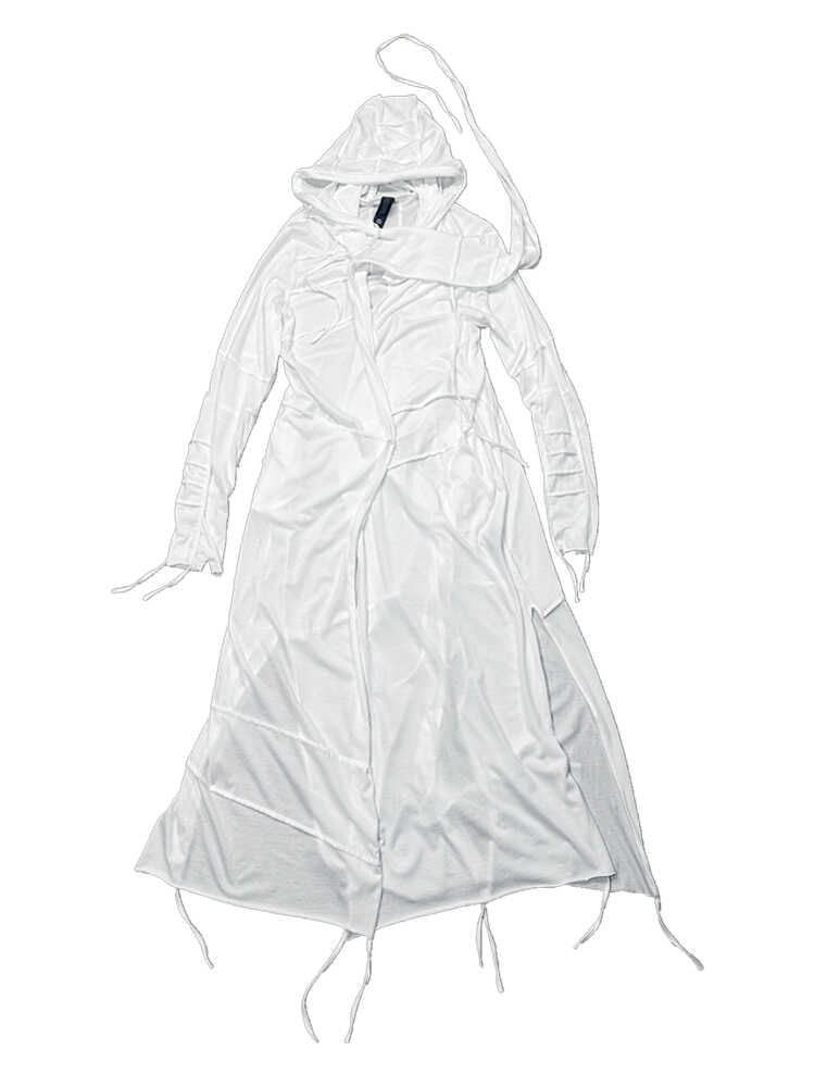 Layered Design Hooded Long Sleeve Shirt