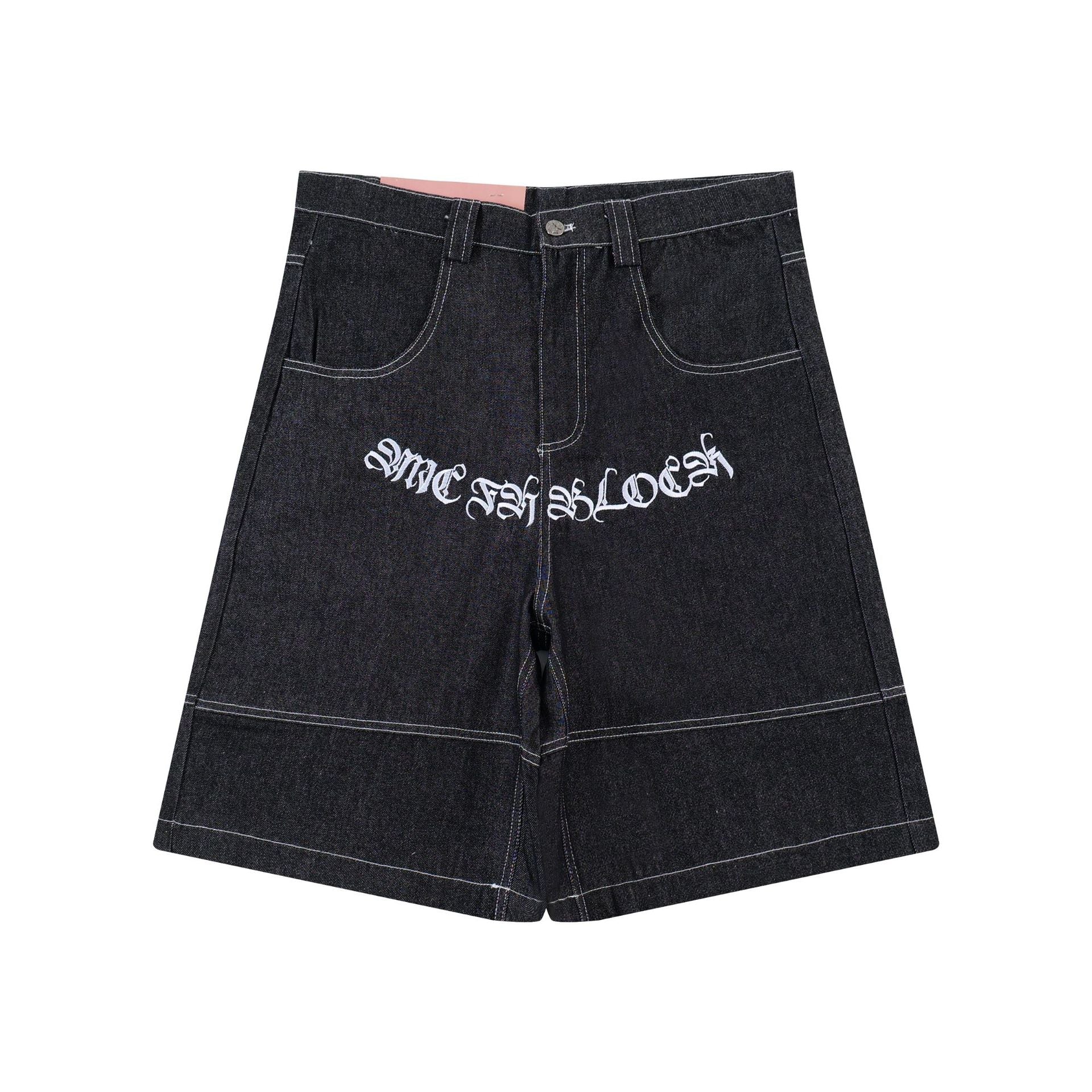Topstitching Heavyweight Raw Denim Jort