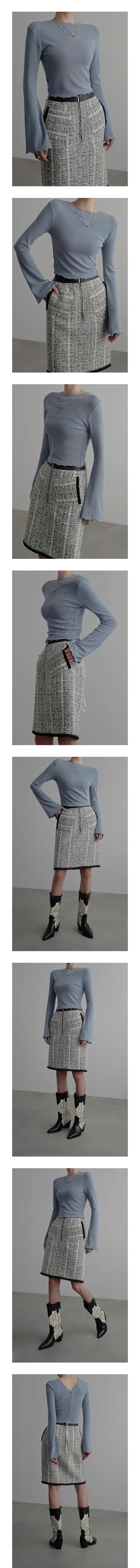 Two-Wear Knit Long Sleeve Top