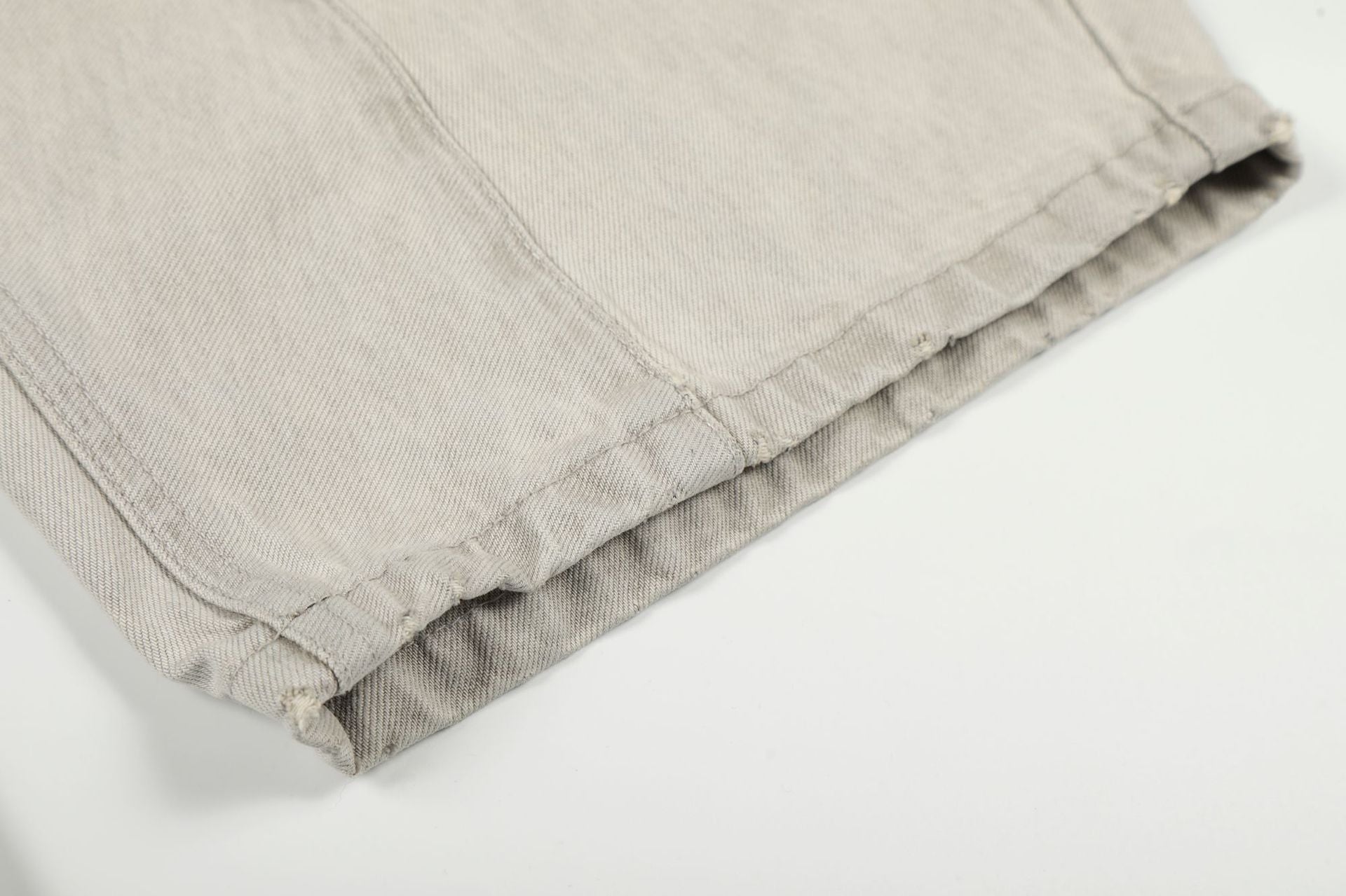 Panel Curved Wide Leg Cargo Pants