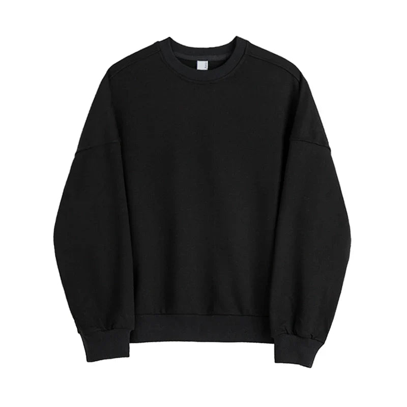 Oversize Round Neck Pullover Sweatshirt