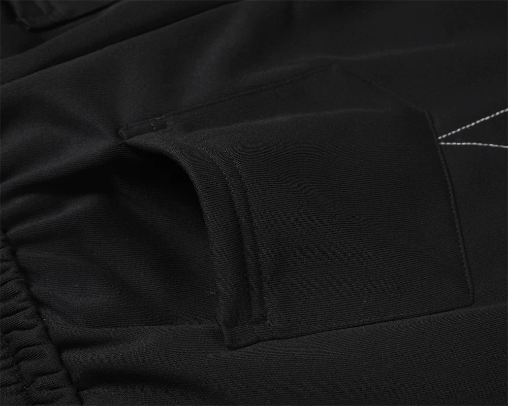 Irregular Line Embroidered Sweatpants