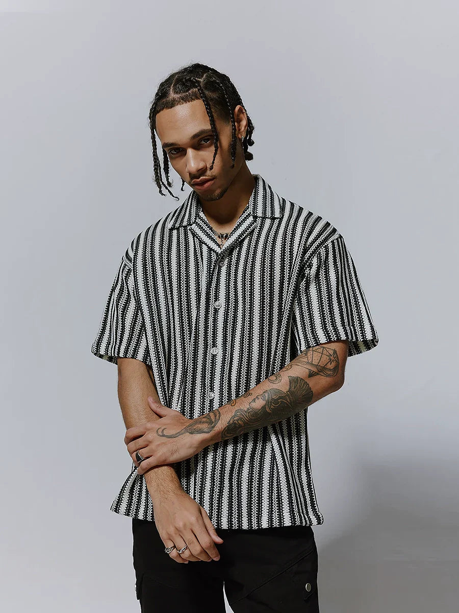 Stripe Woven Turn-Do