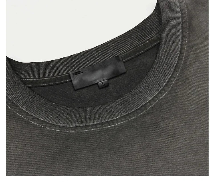 Gewaschenes Hell Cross Grafik T-Shirt
