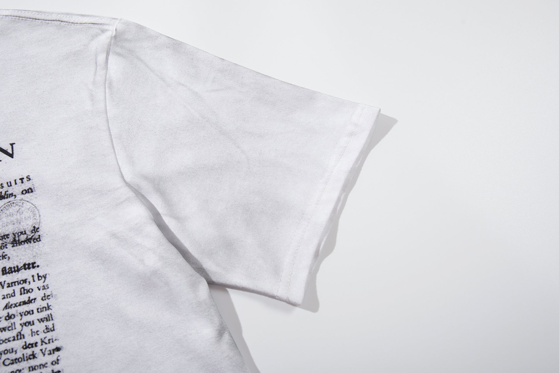 Portrait Letter Print Short Sleeve T-Shirt