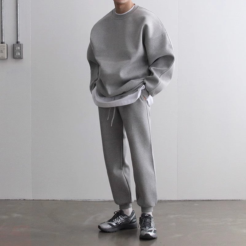 Oversize Round Neck Pullover Sweatshirt