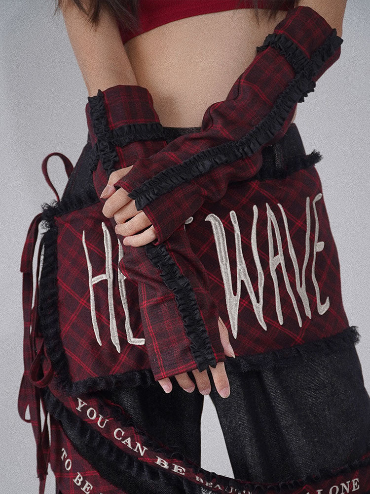 Plaid Arm Warmers