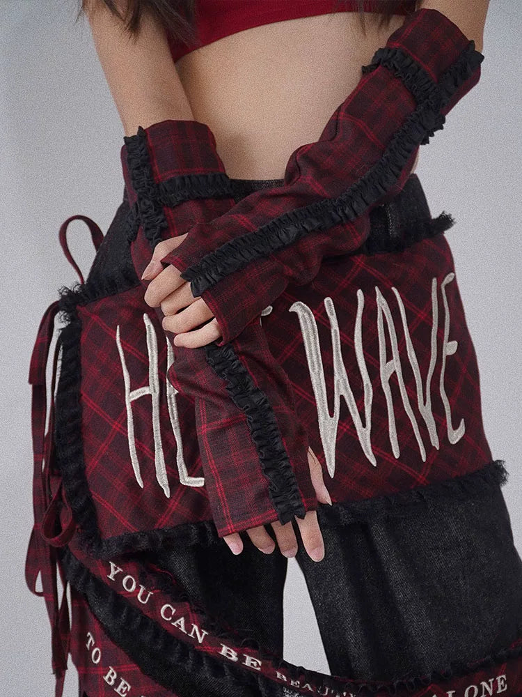 Plaid Arm Warmers