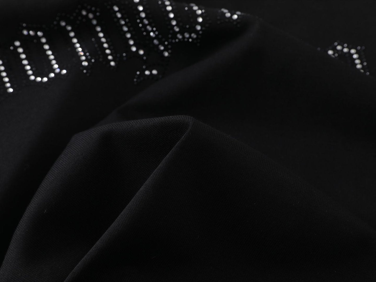 Letter Rhinestone Oversize Short Sleeve T-Shirt