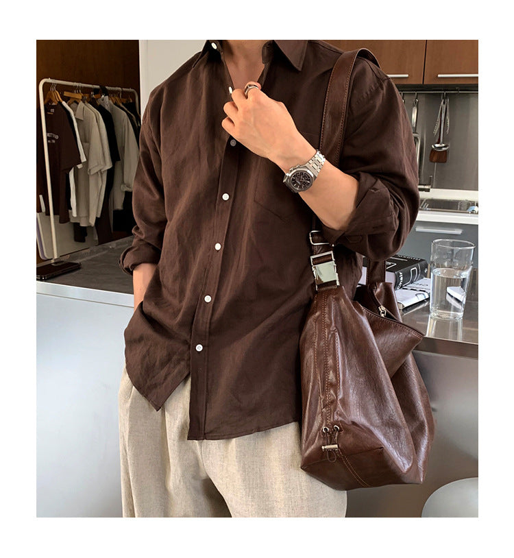 Cotton linen Long-Sleeved Shirt