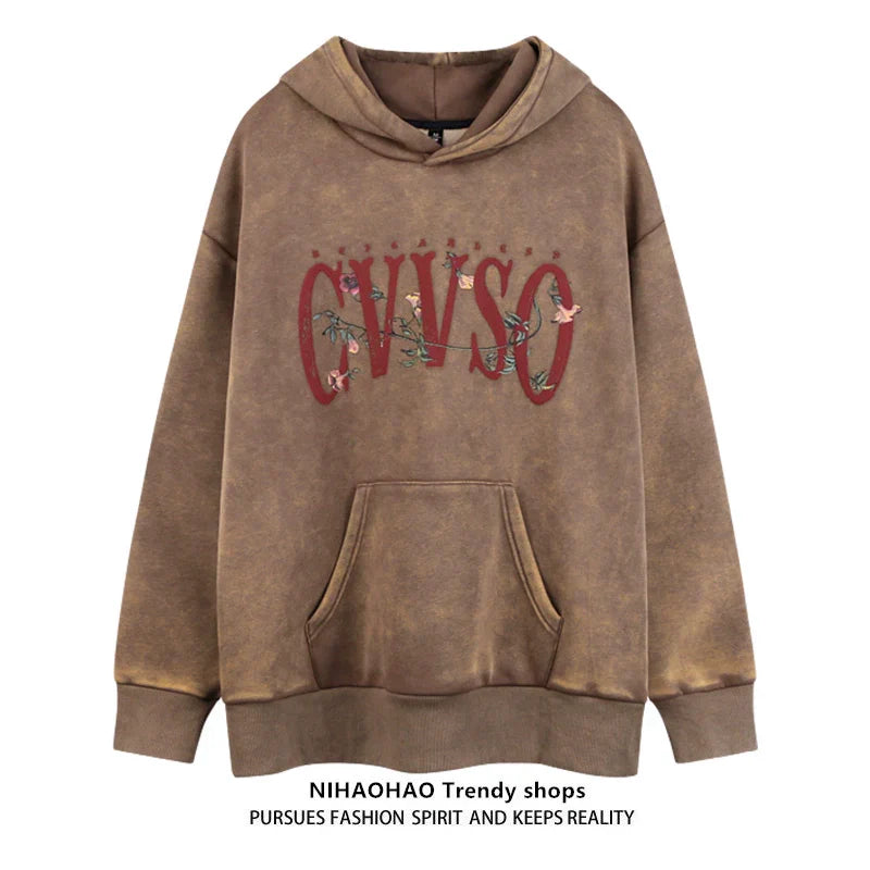 Oversize Print Hoodie