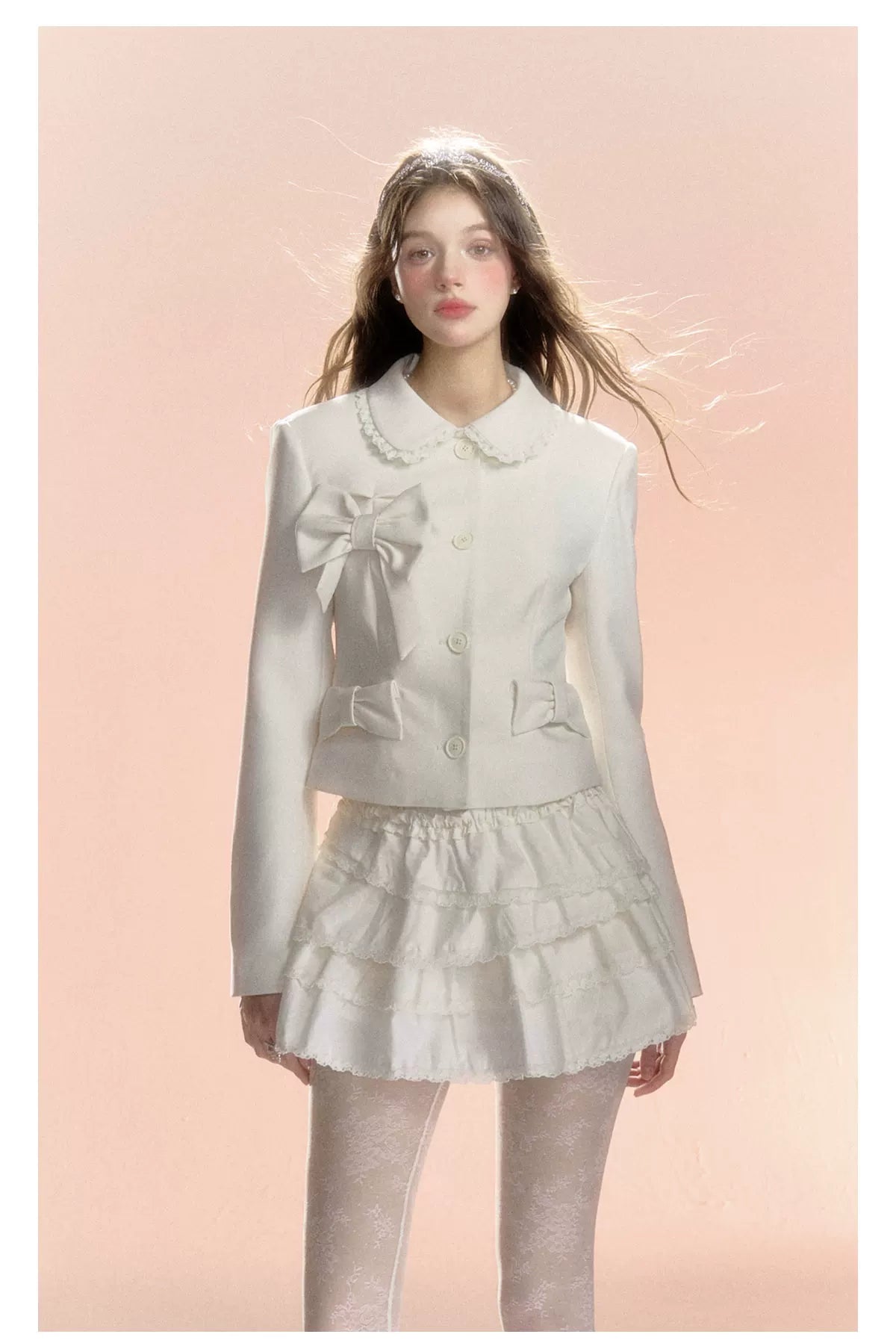 Original Lace Ruffle Short Skirt & Long Skirt