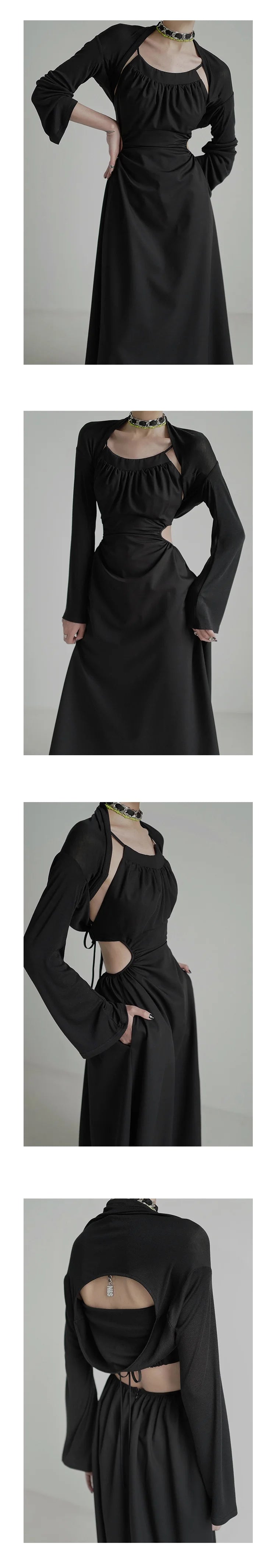 Backless And Waistless Camisole Dress