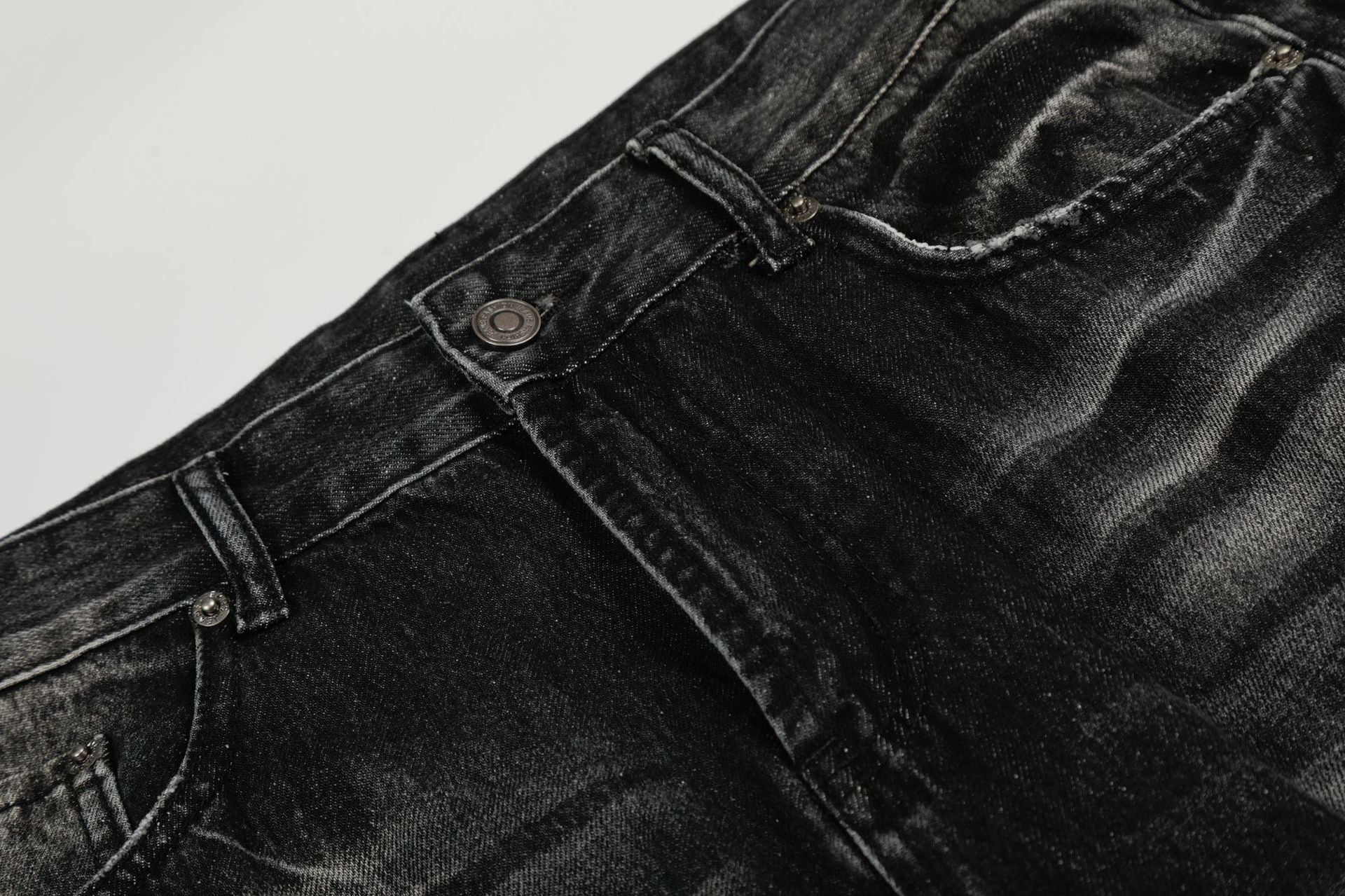Washed Whiskers Flare Denim Jeans