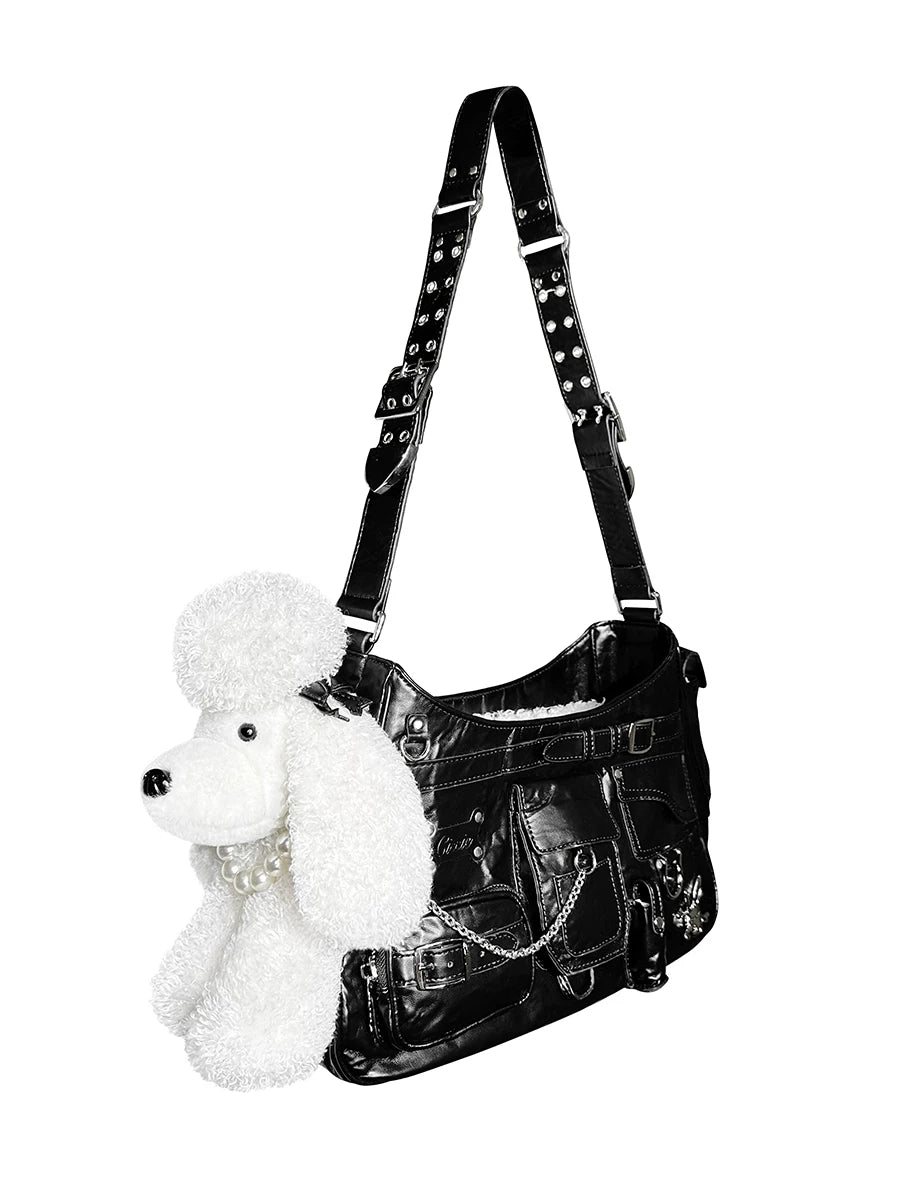 Dog Plush Design Tote Shoulder Bag