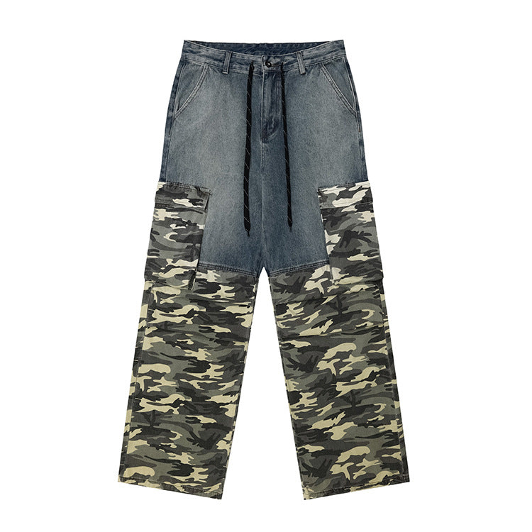 Vintage Camo Denim Cargo Pants
