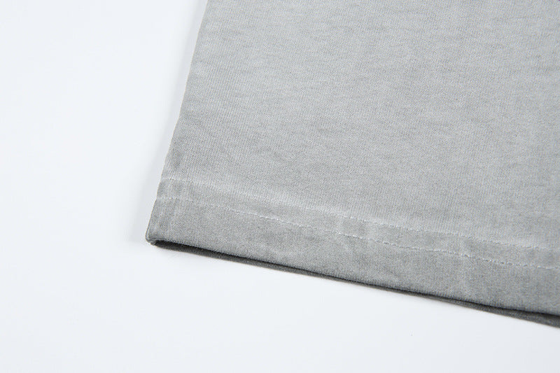 Washed Rock Band Print Short Sleeve T-Shirt